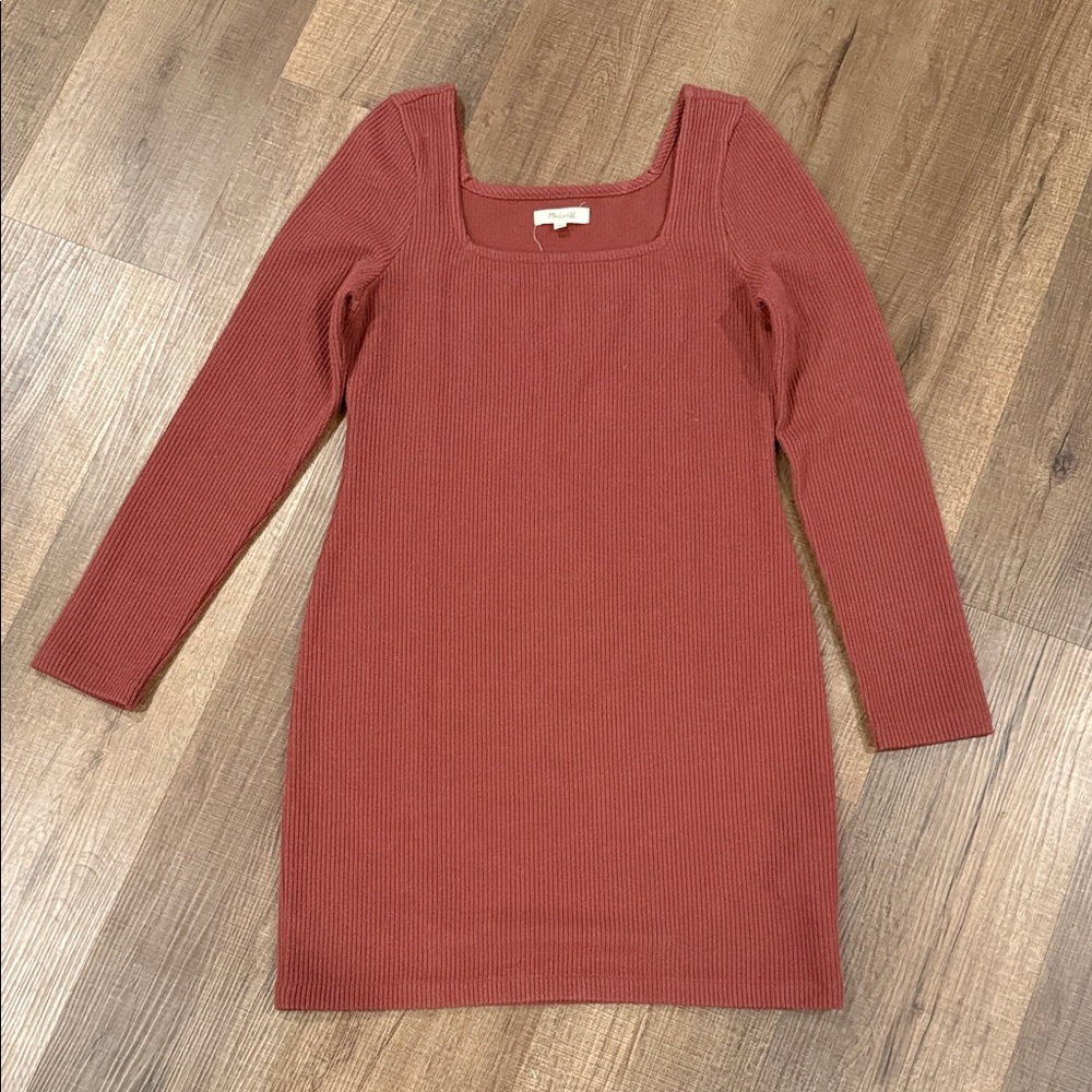 Madewell Long Sleeve Ribbed Dress